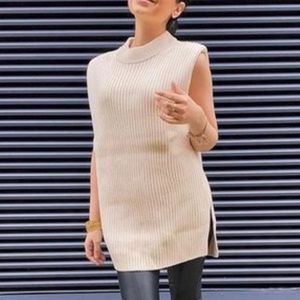 H&M sweater tank with side slit
